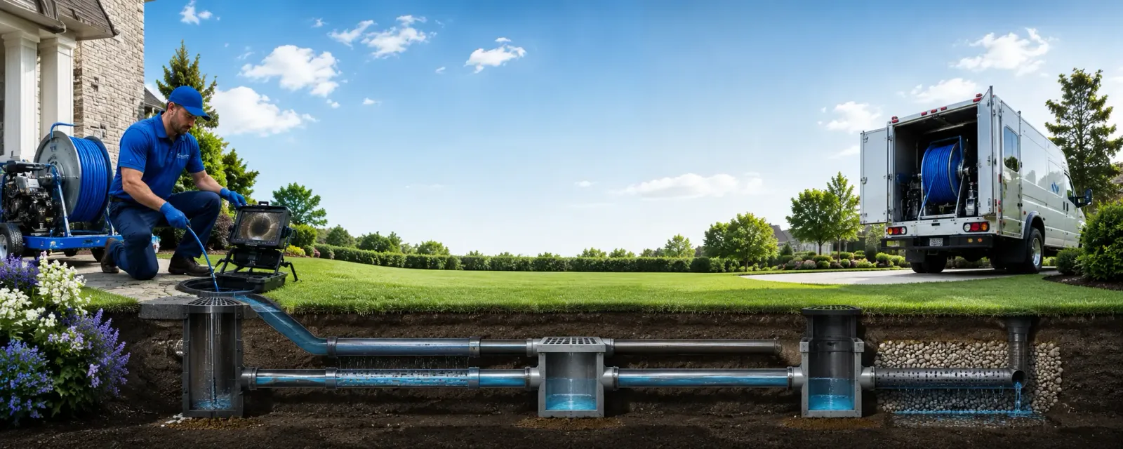 Outdoor drain cleaning information for Shabbona, IL